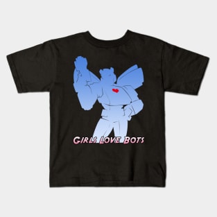 Girls Love Bots v3 Kids T-Shirt